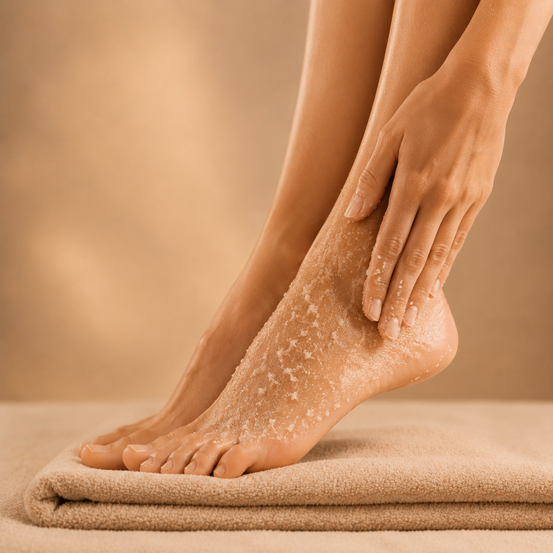 PIEDS AVEC GOMMAGE