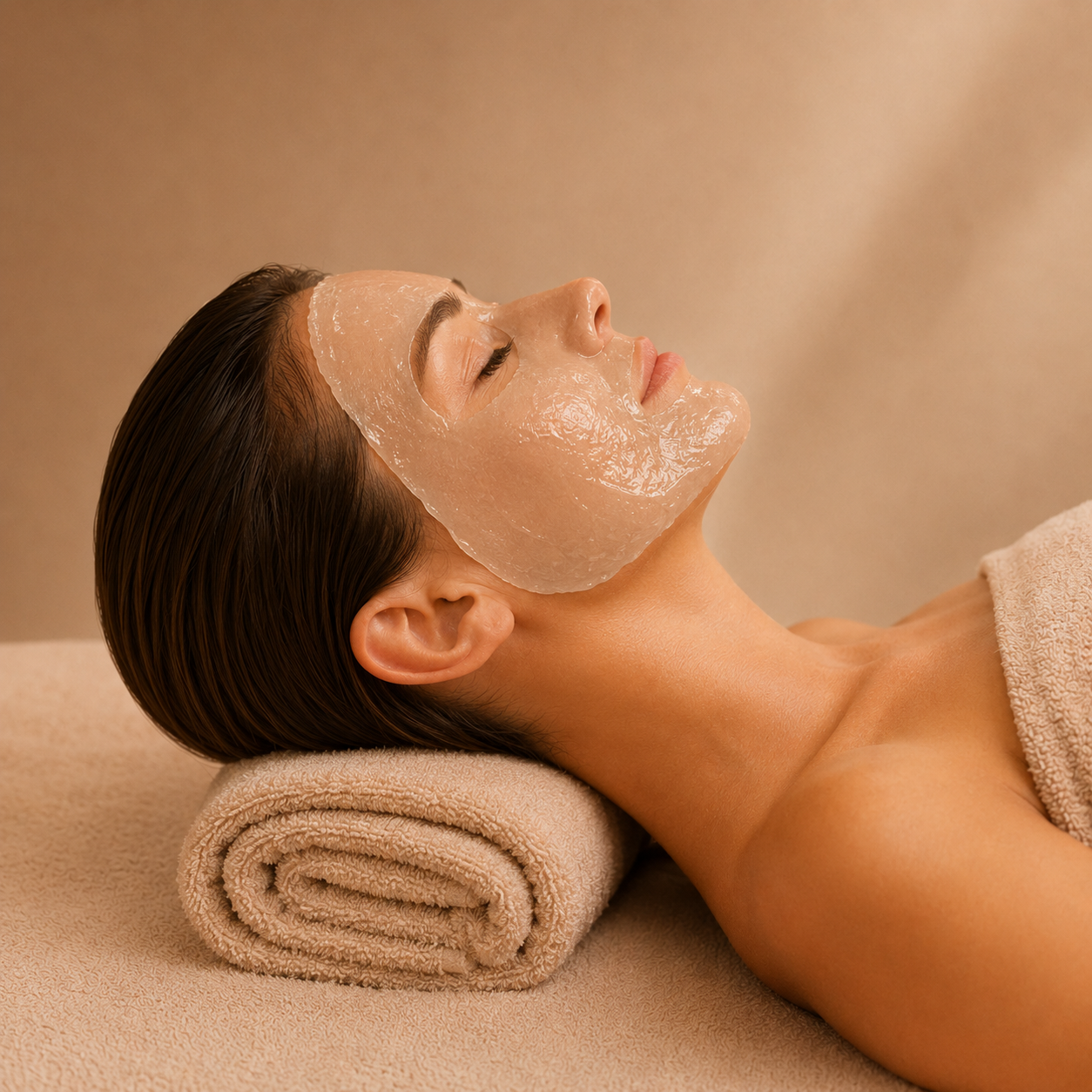 masque peel off visage femme
