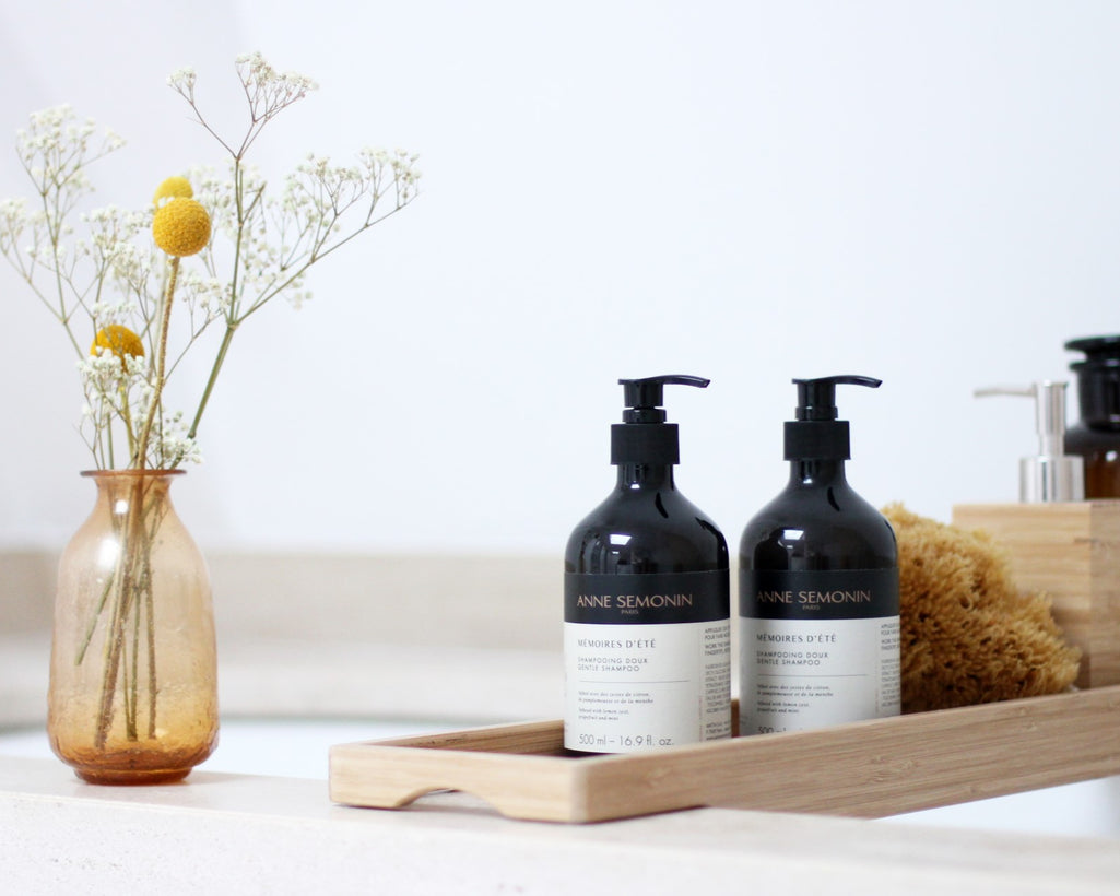 shampoing et apres shampoing grand flacon