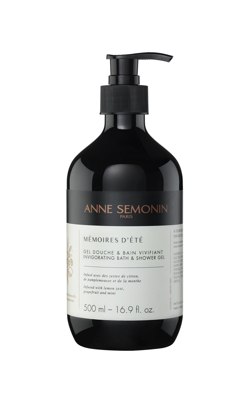 GEL DOUCHE & BAIN VIVIFIANT MÉMOIRES D'ÉTÉ  MÉMOIRES D'ÉTÉ INVIGORATING BATH & SHOWER GEL ANNE SEMONIN